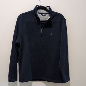 Izod Men's Navy Zip-Up Sweater